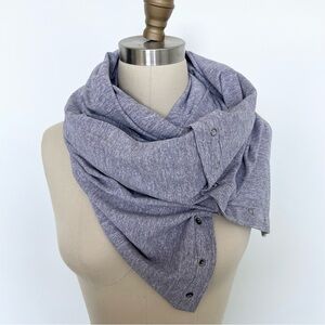 Lululemon Vinyasa Striped Scarf with Snaps
